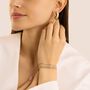 Bracciale Tennis Aura Acciaio Dorato Cubic Zirconia