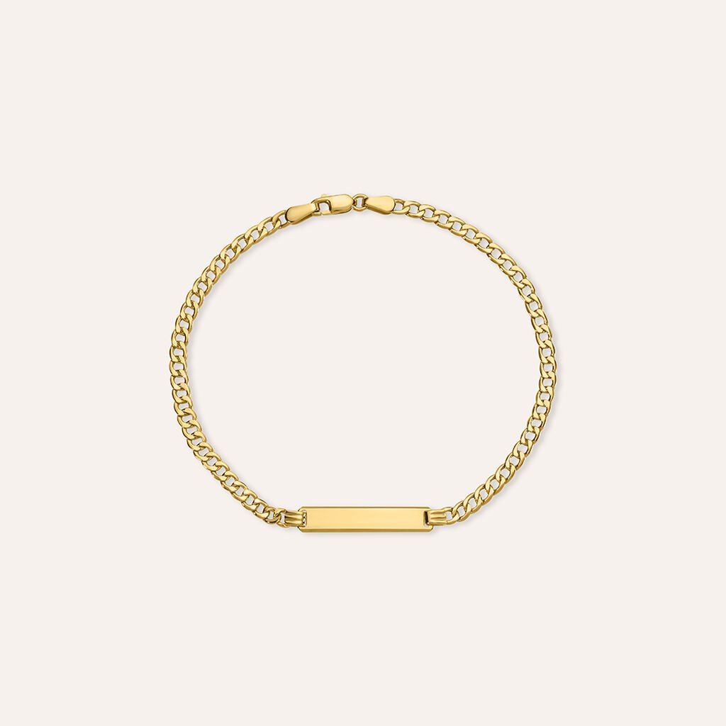 Bracciale Con Targhetta L'homme Or Oro Giallo