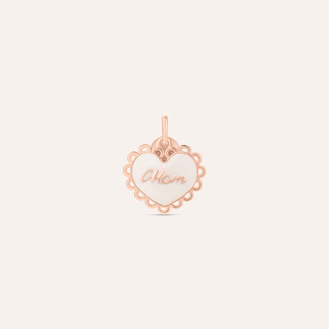 Pendente Love Beats Argento Rosa - Ciondoli con Incisione Donna | Stroili