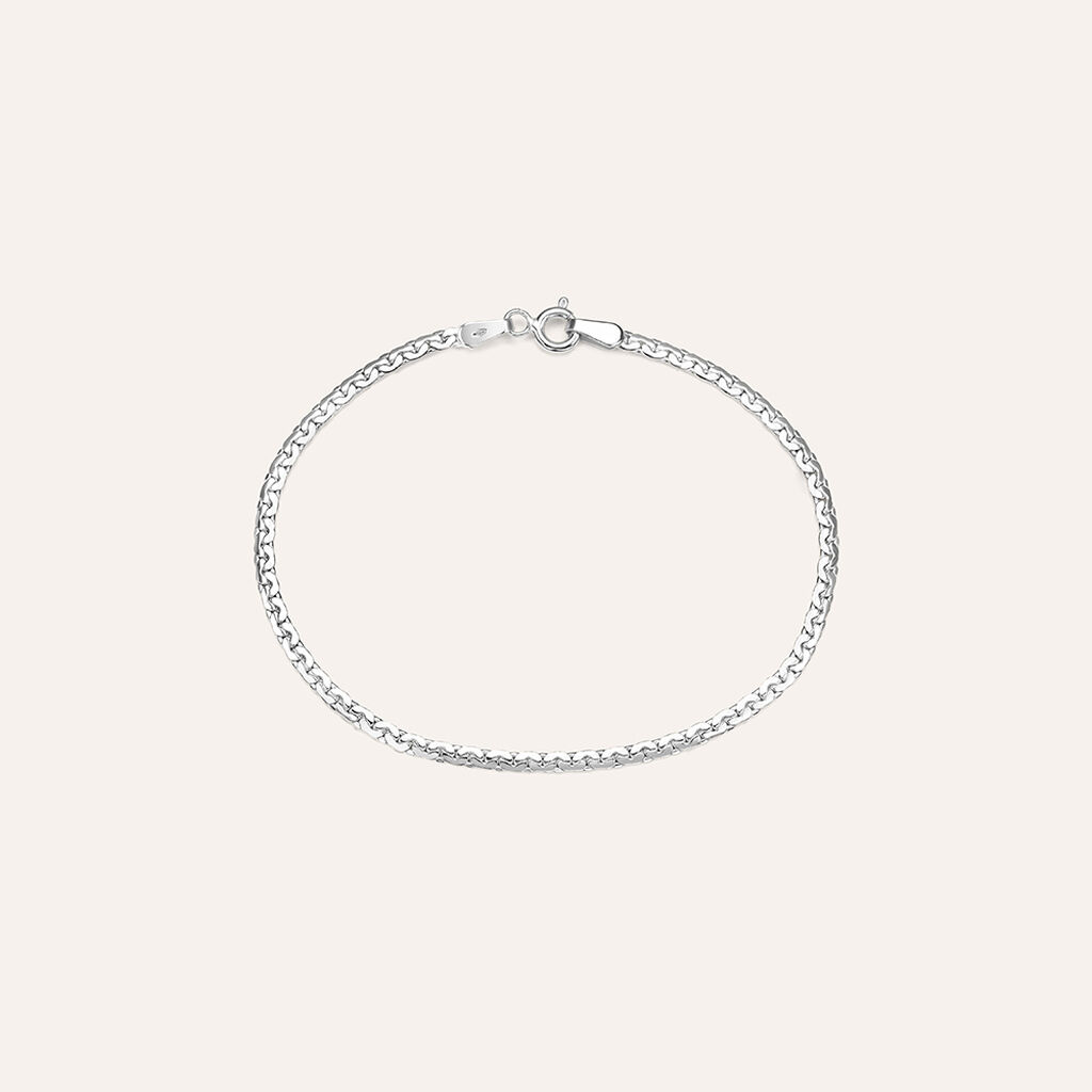 Bracciale Catena Colette Oro Bianco - Bracciali Donna | Stroili