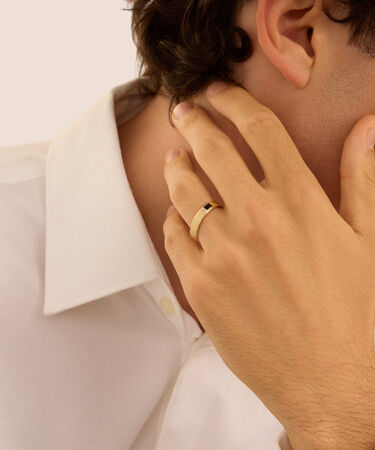 Gemelli Gentleman Argento Rodiato Cubic Zirconia
