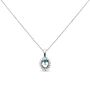 Collana Amélie Oro Bianco Topazio Cubic Zirconia