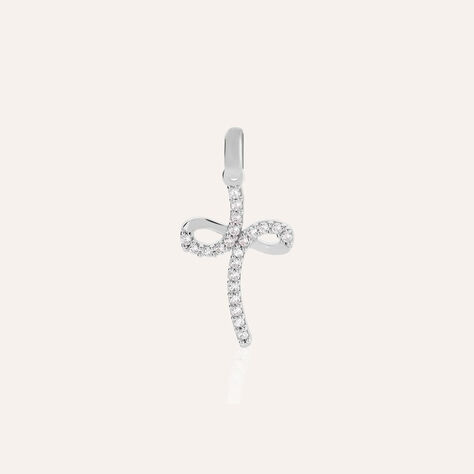 Pendente Holy Oro Bianco Cubic Zirconia - Ciondoli Donna | Stroili