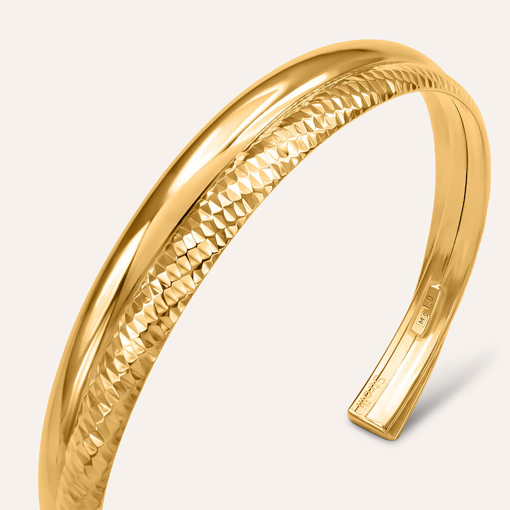 Bangle Silver Collection Argento Dorato