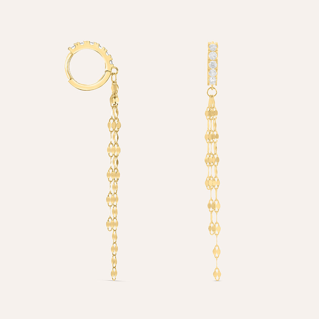Orecchini Pendenti Claire Oro Giallo Cubic Zirconia - Orecchini Pendenti Donna | Stroili