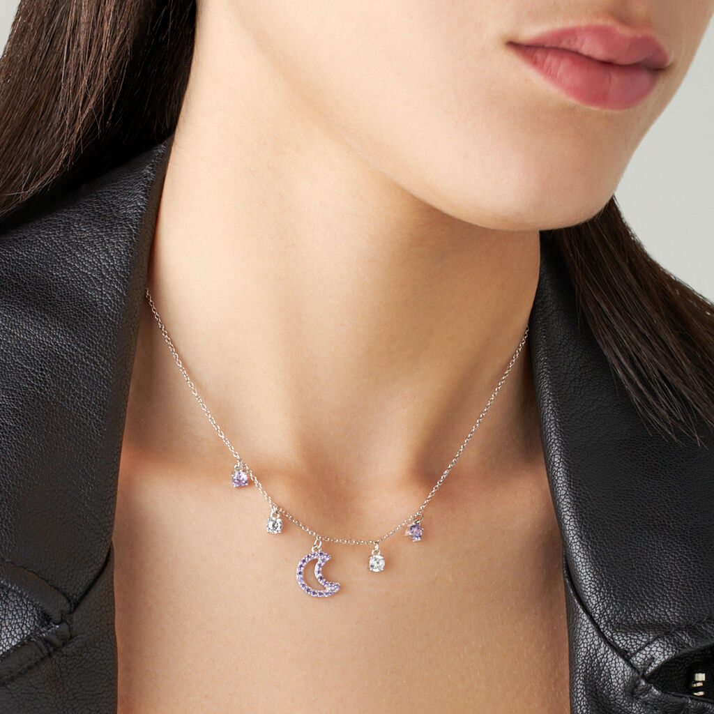 Collana Silver Rainbow Argento Rodiato Cubic Zirconia