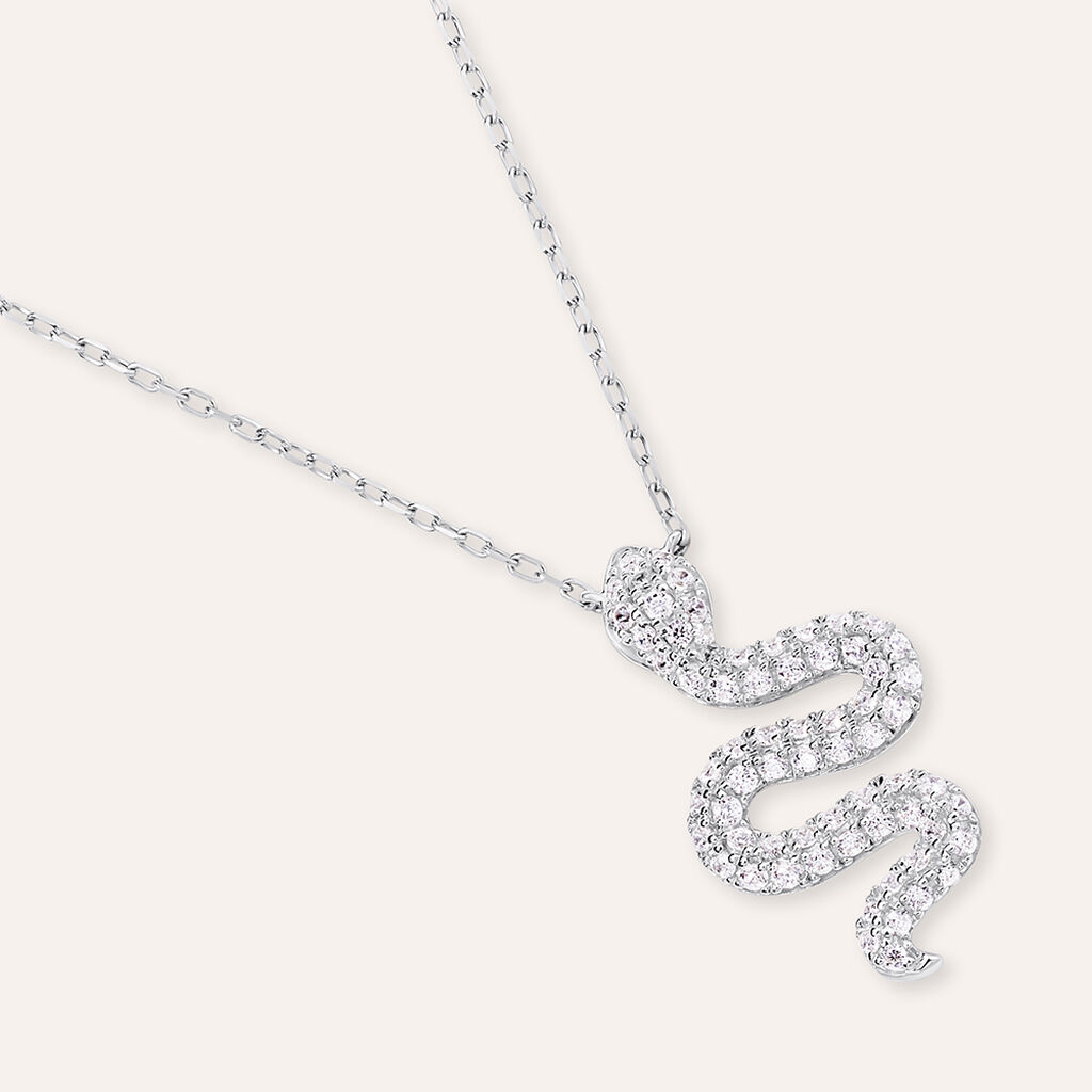 Collana Claire Oro Bianco Cubic Zirconia