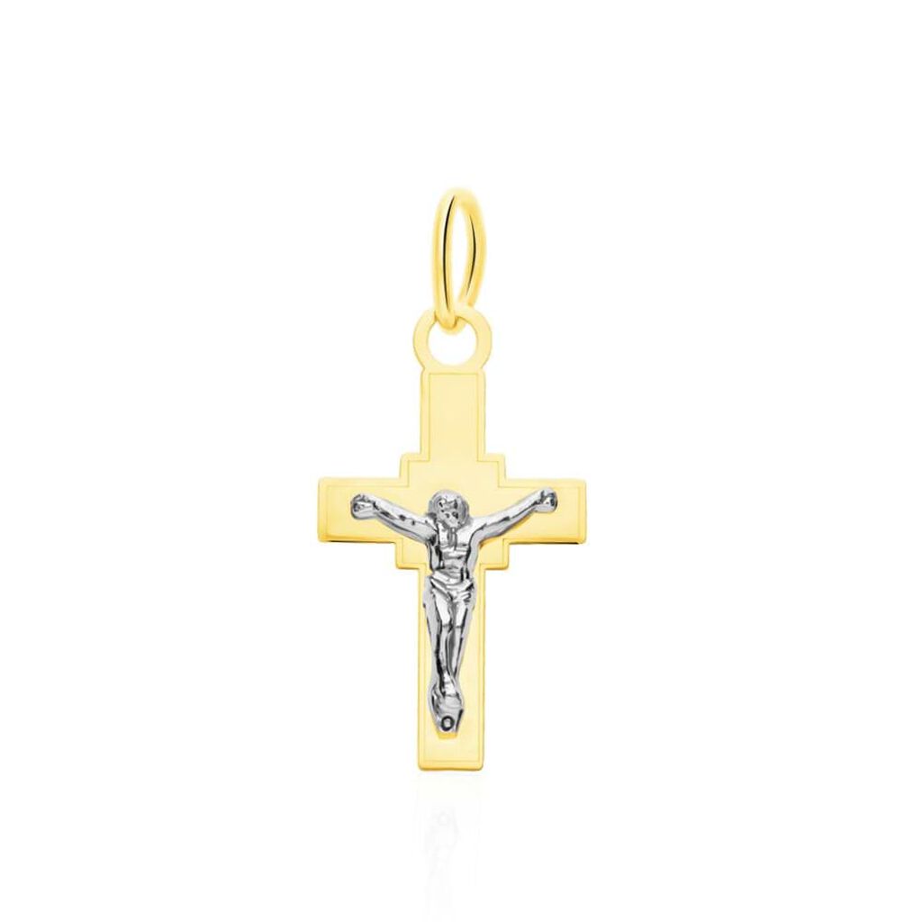 Pendente Holy Oro Bicolore - Ciondoli con Incisione Unisex | Stroili