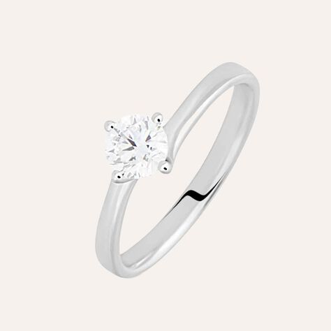 Anello Solitario Valentino Diamade Oro Bianco Diamante Lab-Grown - Anelli con Pietre Donna | Stroili