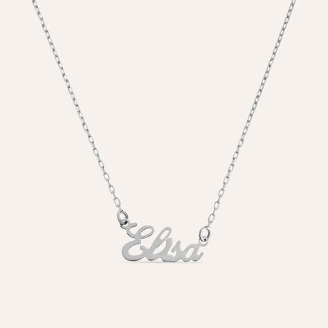Collana Elisa Gold Names Oro Bianco - Collane Unisex | Stroili