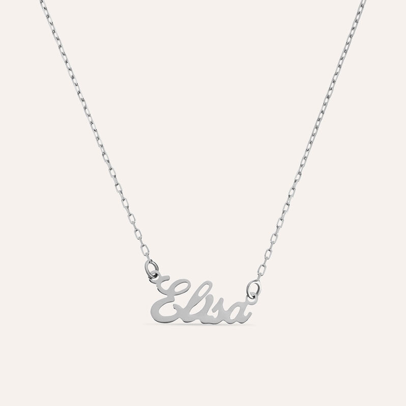Collana Elisa Gold Names Oro Bianco - Collane Unisex | Stroili