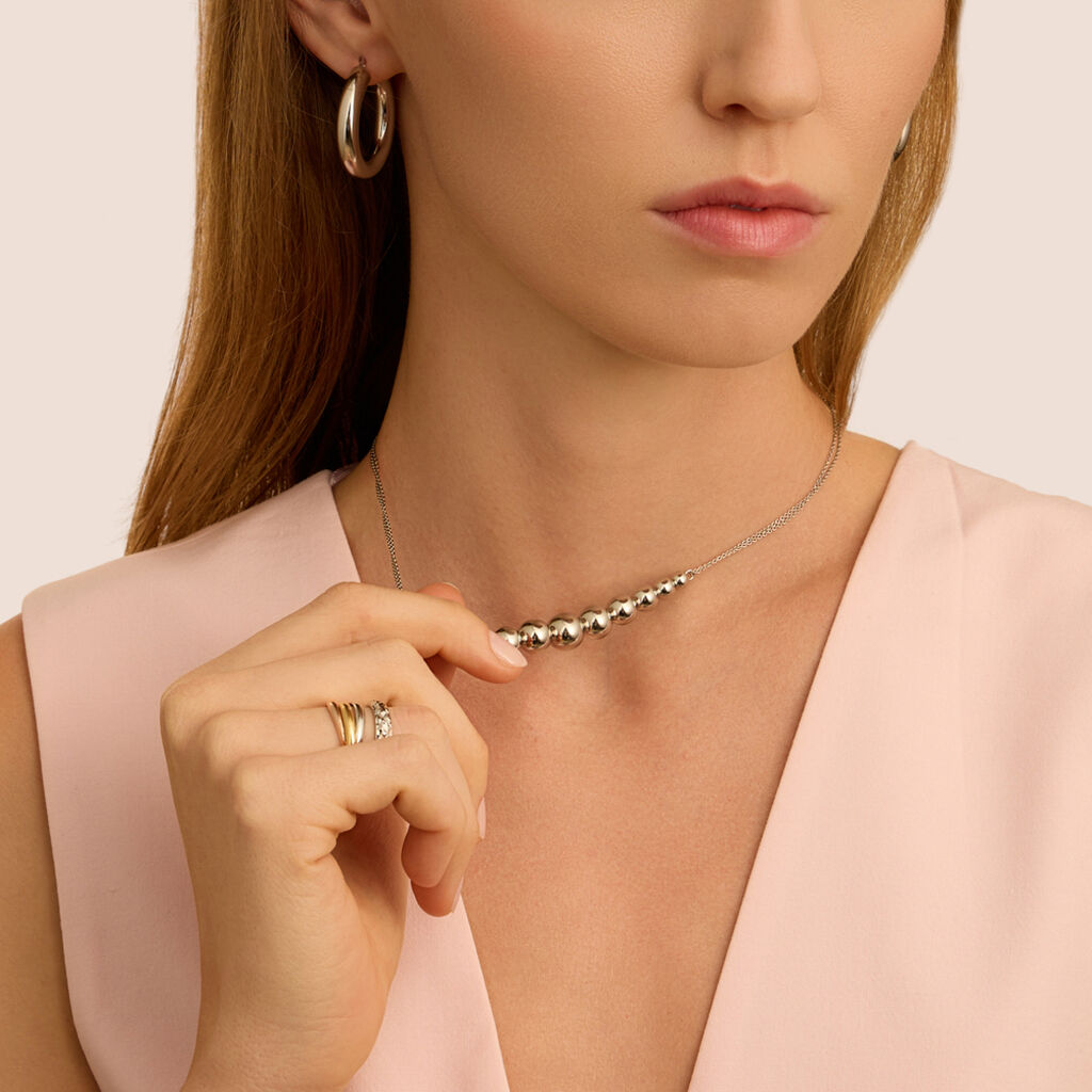 Collana Silver Collection Argento Rodiato