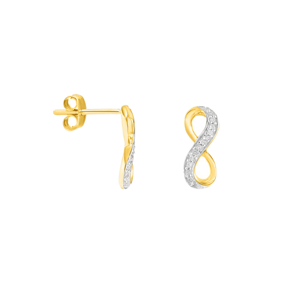 Orecchini Lobo Sophia Oro Giallo Diamante - Orecchini a Lobo Donna | Stroili
