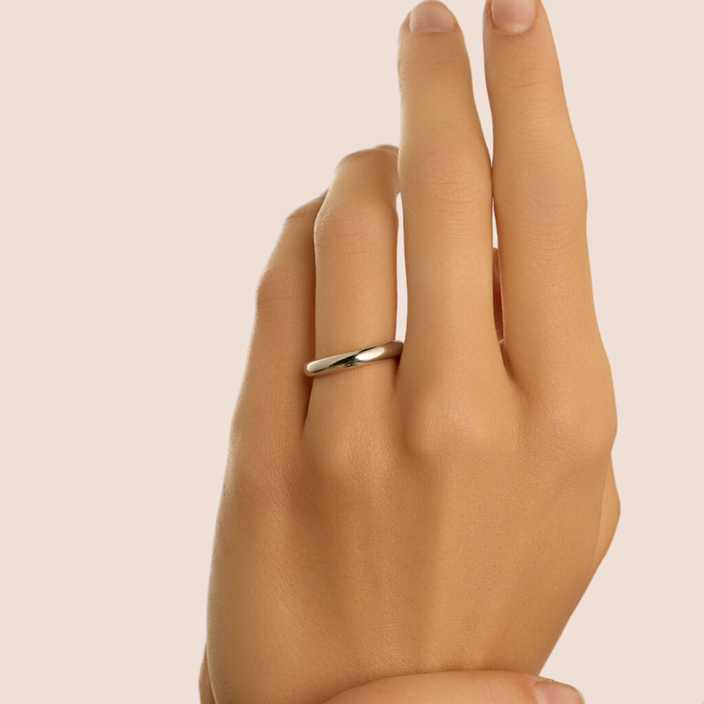 Fede Classica Leggera 3.2 mm Oro Bianco