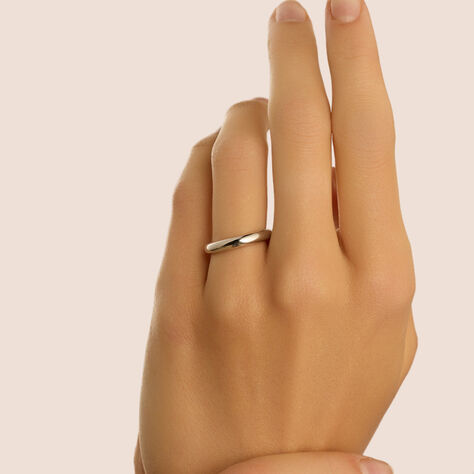 Fede Classica Leggera 3.2 mm Oro Bianco - Anelli con Incisione Unisex | Stroili