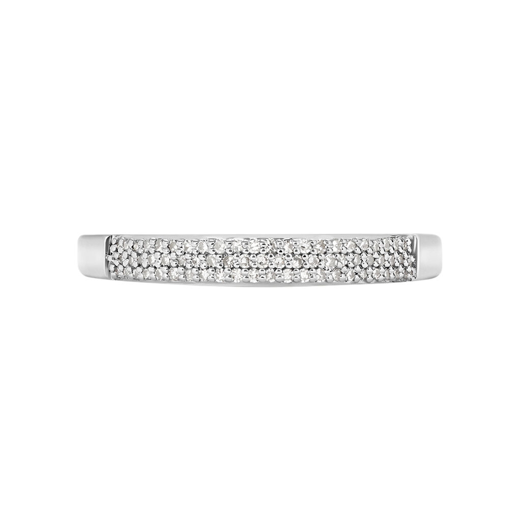 Anello Fascia Sophia Oro Bianco Diamante - Anelli con Pietre Donna | Stroili
