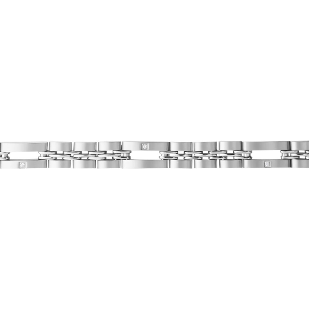 Bracciale Man Code Acciaio Cubic Zirconia - Bracciali Uomo | Stroili