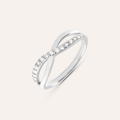 Anello Fantasia Silver Shine Argento Rodiato Cubic Zirconia - Anelli con Pietre Donna | Stroili