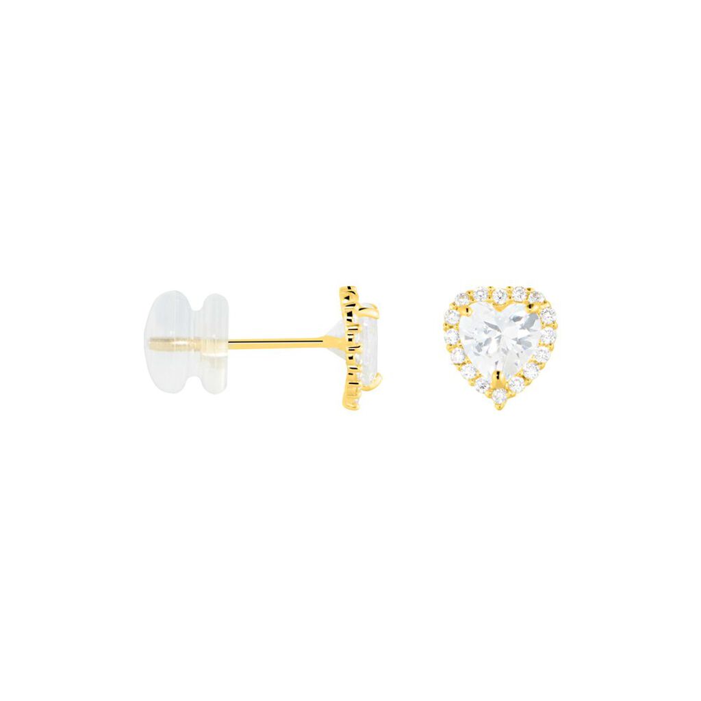 Orecchini Lobo Punto Luce Claire Oro Giallo Cubic Zirconia - Orecchini a Lobo Donna | Stroili