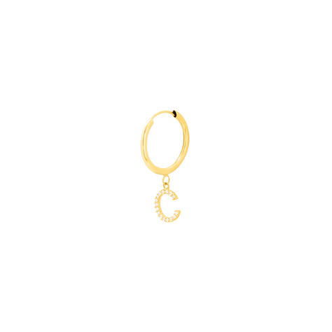 Mono Orecchino A Cerchio Toujours Oro Giallo Cubic Zirconia - Mono Orecchino Donna | Stroili