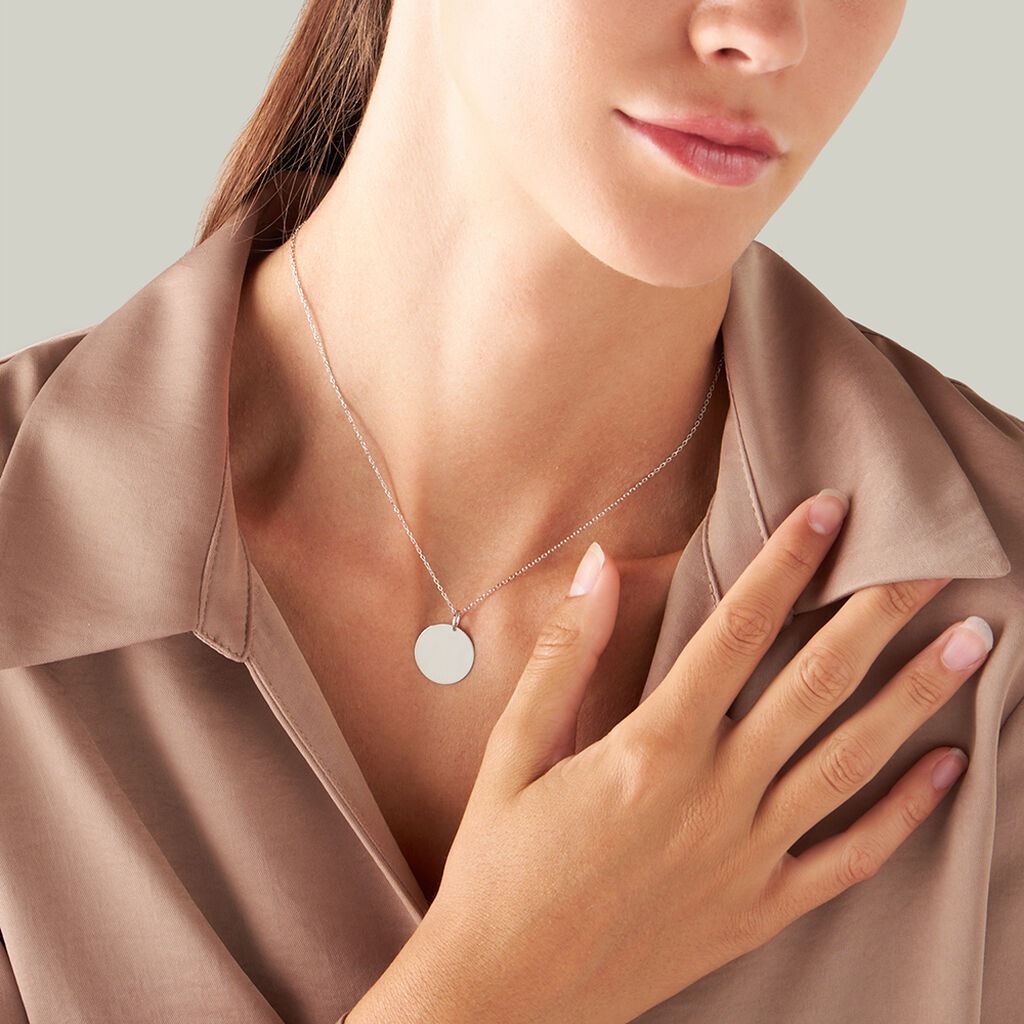 Pendente Poème Oro Bianco - Ciondoli con Incisione Donna | Stroili