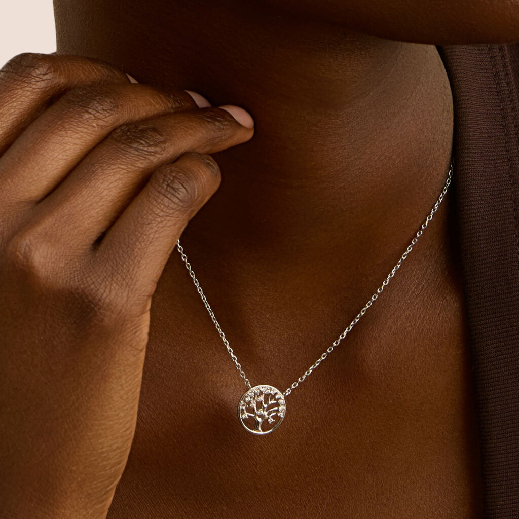 Collana Silver Moments Argento Rodiato Cubic Zirconia