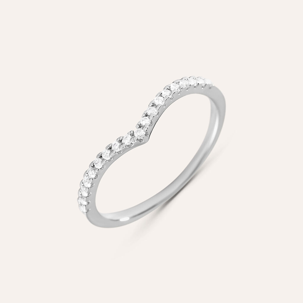 Anello Fantasia Silver Shine Argento Rodiato Cubic Zirconia