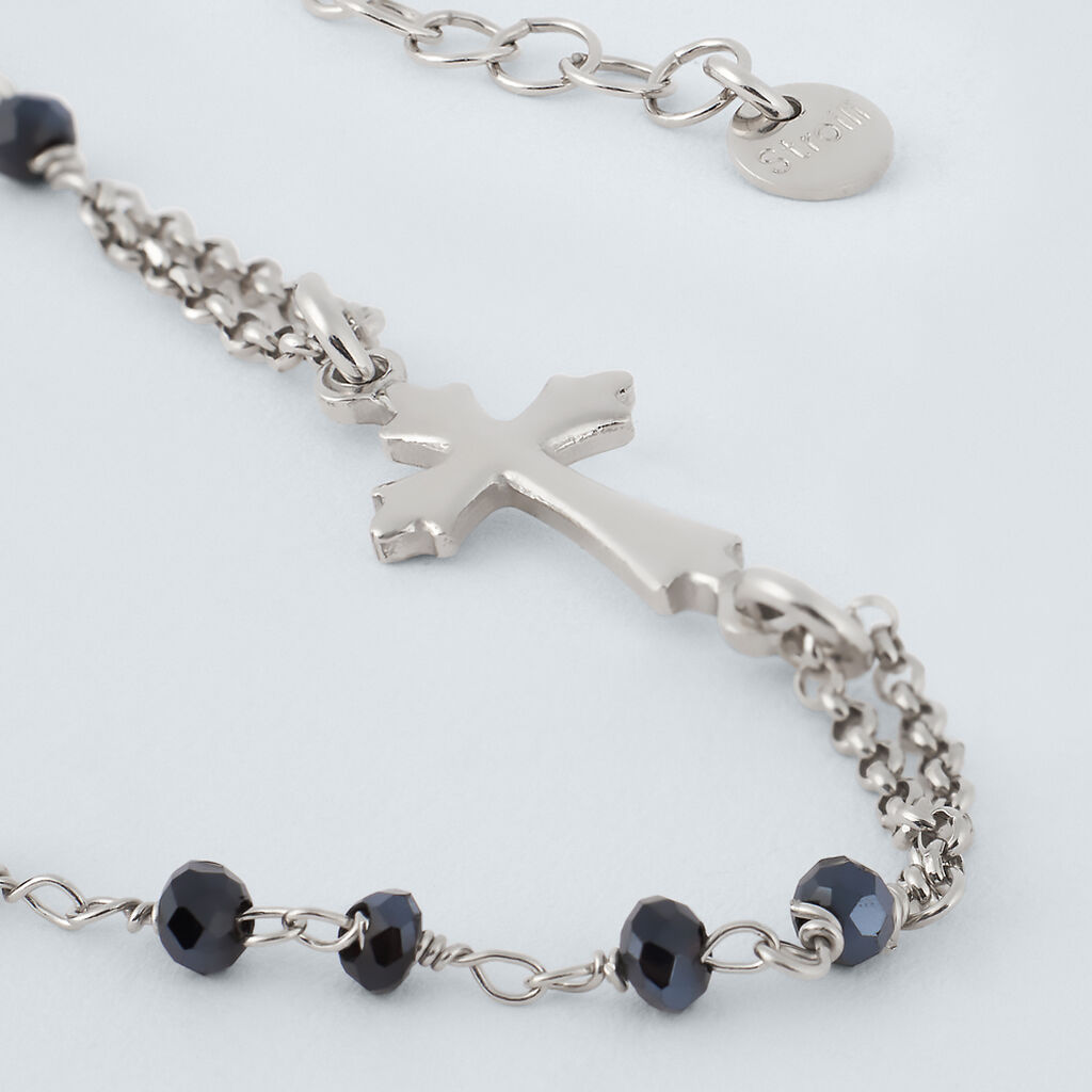 Collana Rosario Silver Soul Argento Rodiato Cristallo - Collane Rosario Donna | Stroili