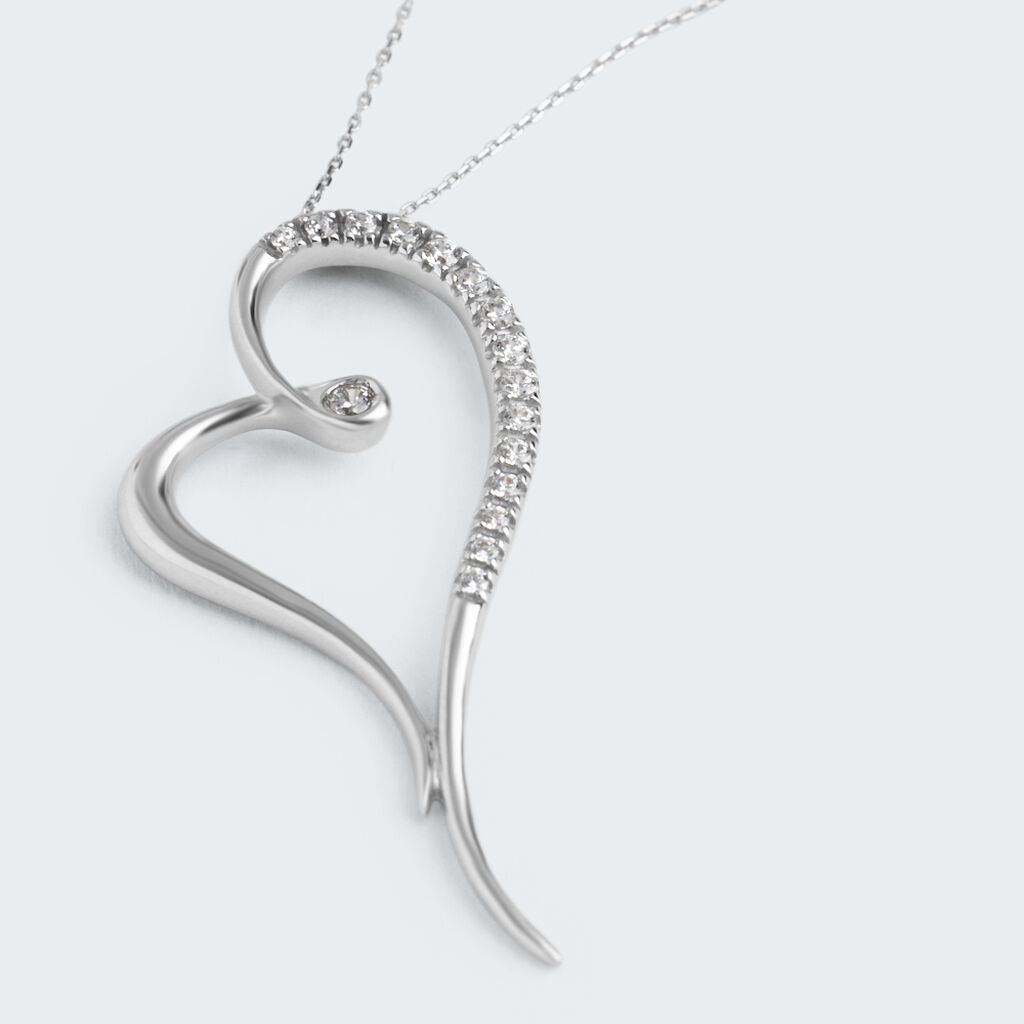 Collana Claire Oro Bianco Cubic Zirconia - Collane Donna | Stroili