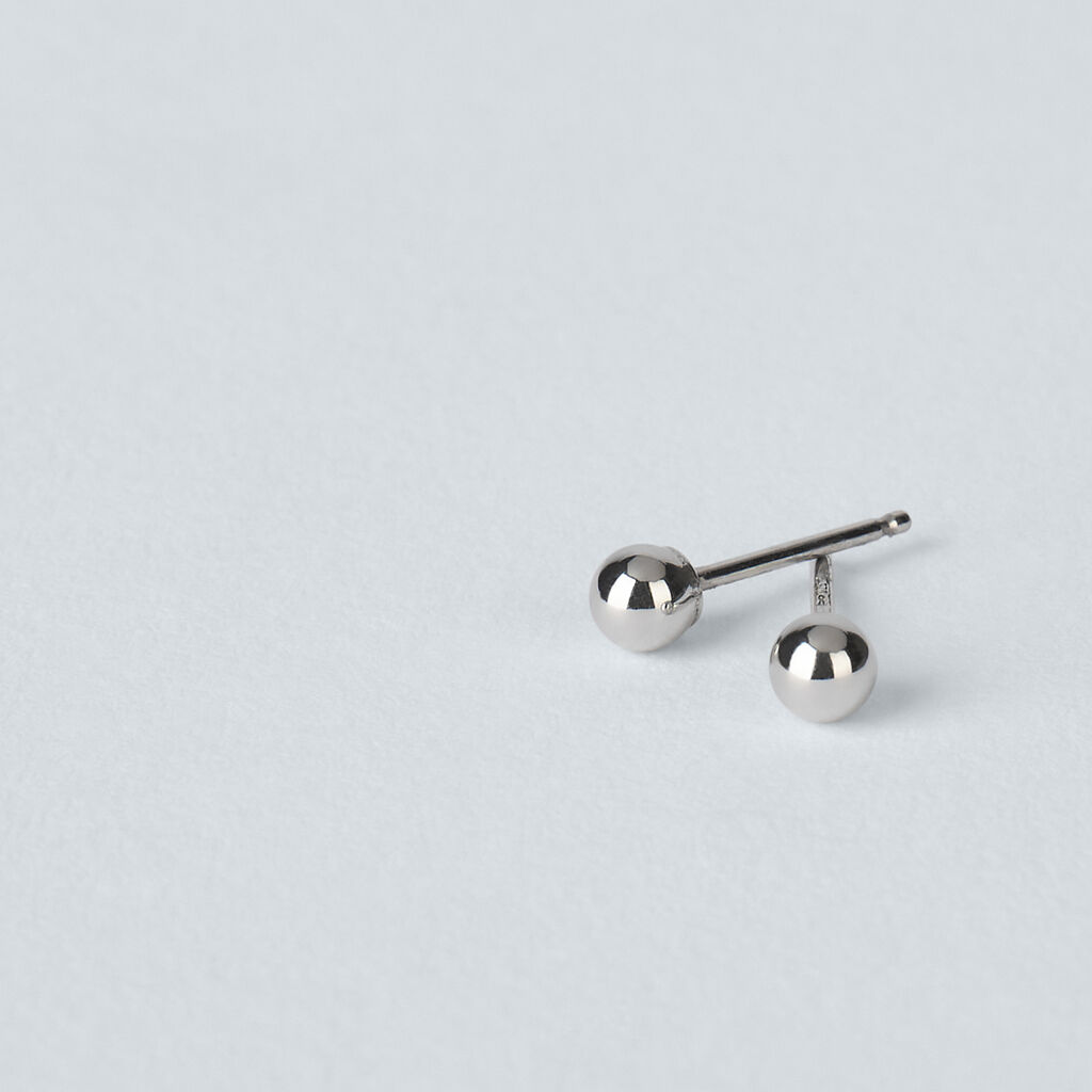 Orecchini Lobo Bon Ton Oro Bianco