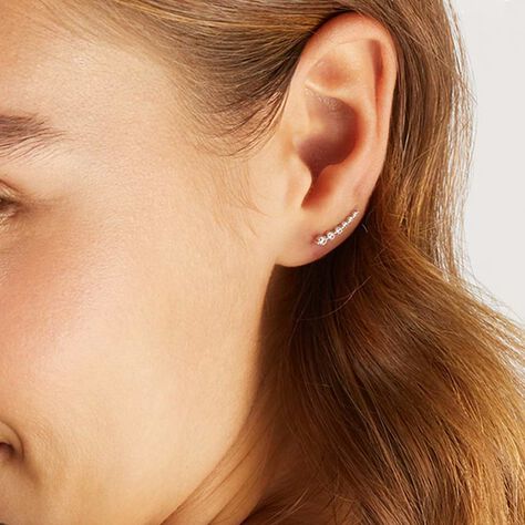 Orecchini Pendenti Claire Oro Bianco Cubic Zirconia - Orecchini Pendenti Donna | Stroili