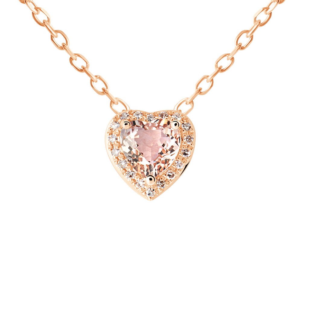 Collana Jasmine Oro Rosa Morganite Diamante - Collane Donna | Stroili