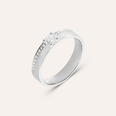 Anello Fascia Silver Elegance Argento Rodiato Cubic Zirconia