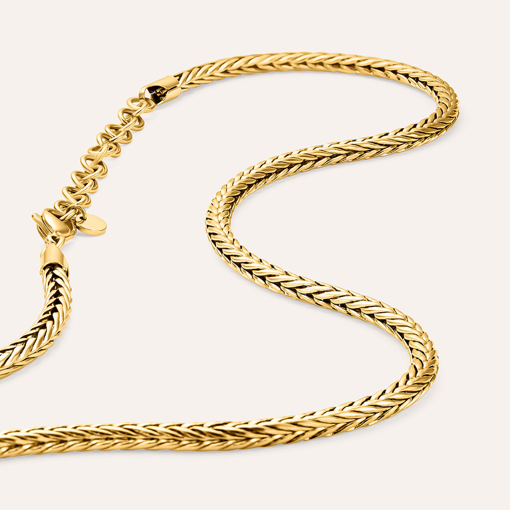 Catena Man Code Acciaio Dorato