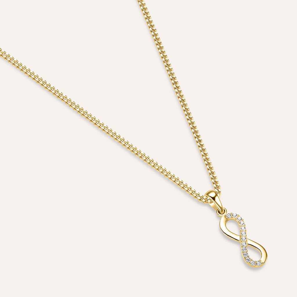 Pendente Po&egrave;me Oro Giallo Cubic Zirconia
