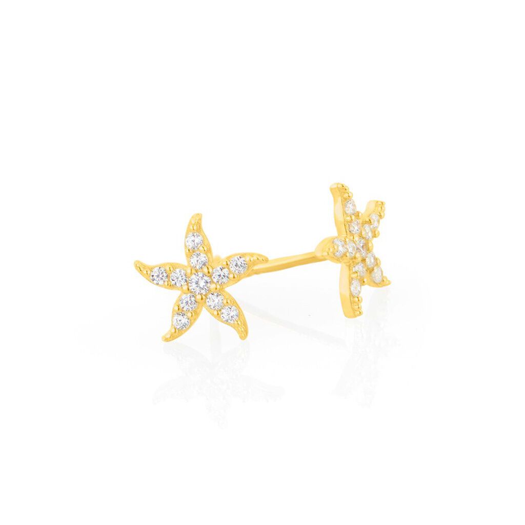 Orecchini Lobo Bon Ton Oro Giallo Cubic Zirconia - Orecchini a Lobo Donna | Stroili