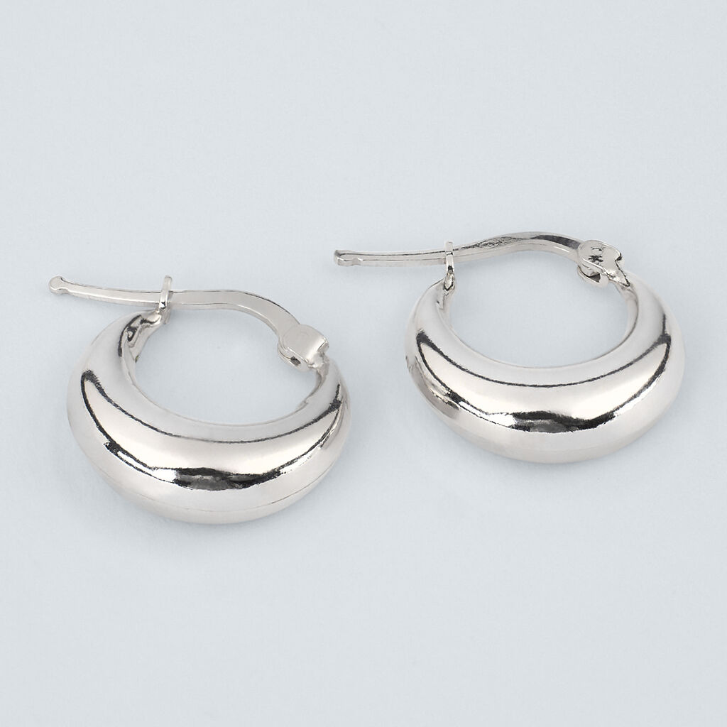 Orecchini A Cerchio Silver Collection Argento Rodiato - Orecchini a Cerchio Donna | Stroili