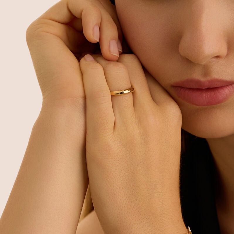 Fede Classica Leggera 3.2 mm Oro Giallo - Anelli con Incisione Unisex | Stroili