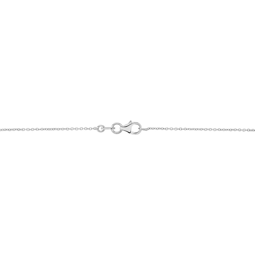 Collana Punto Luce Elizabeth Crown Oro Bianco Zaffiro Diamante - Collane Punto Luce Donna | Stroili