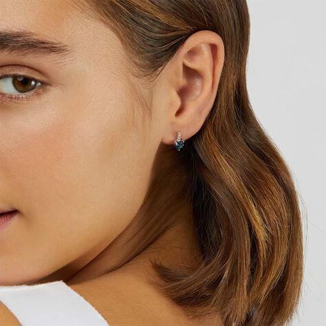 Orecchini Lobo Punto Luce Amélie Oro Bianco Topazio Cubic Zirconia - Orecchini a Lobo Donna | Stroili