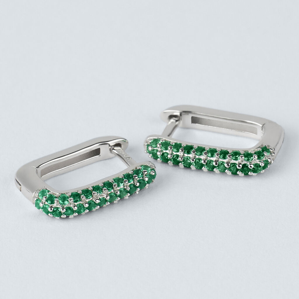 Orecchini A Cerchio Silver Rainbow Argento Rodiato Cubic Zirconia - Orecchini a Cerchio Donna | Stroili