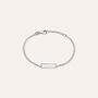 Bracciale Con Targhetta Silver Baby Argento Rodiato