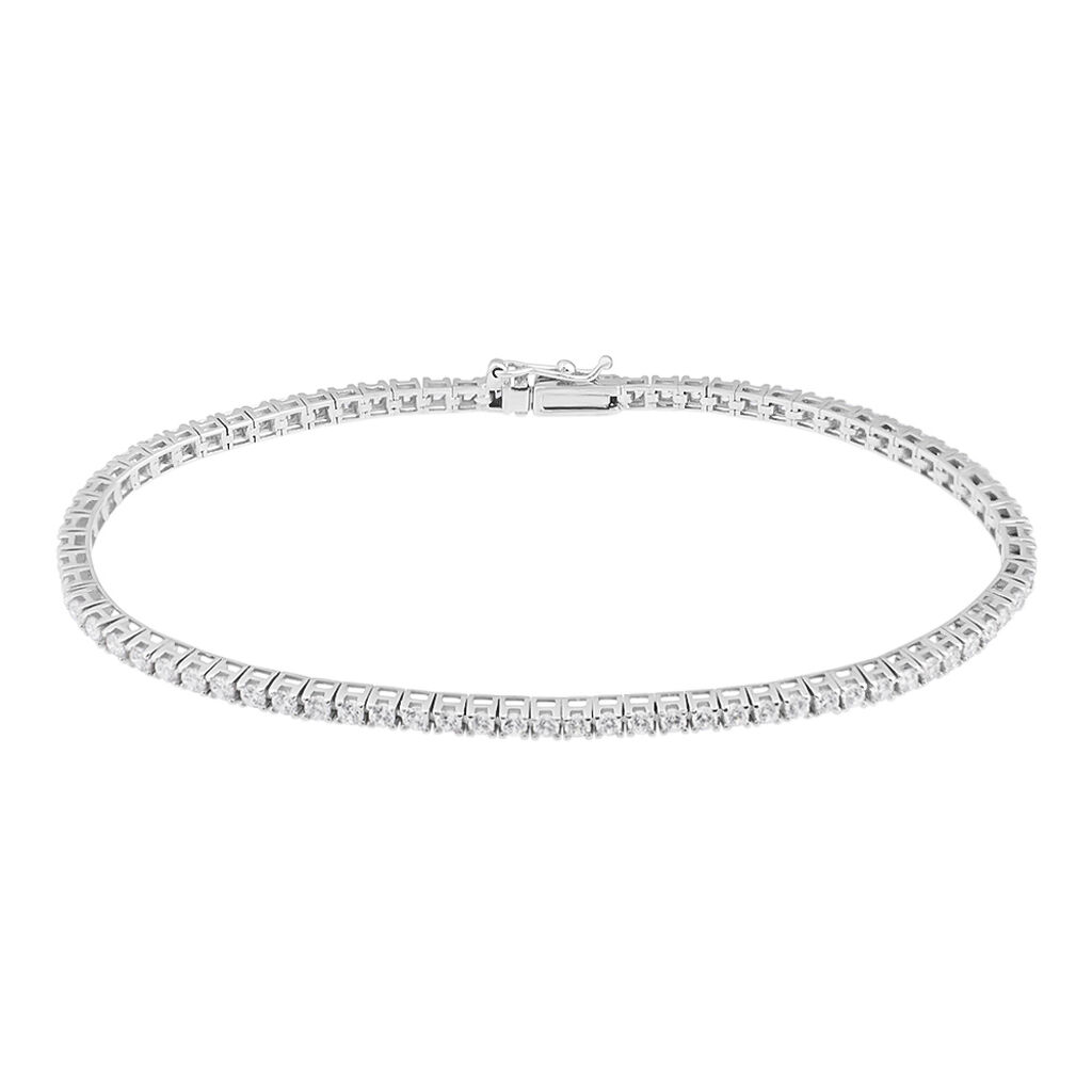 Bracciale Tennis Claire Oro Bianco Cubic Zirconia - Bracciali Tennis Donna | Stroili