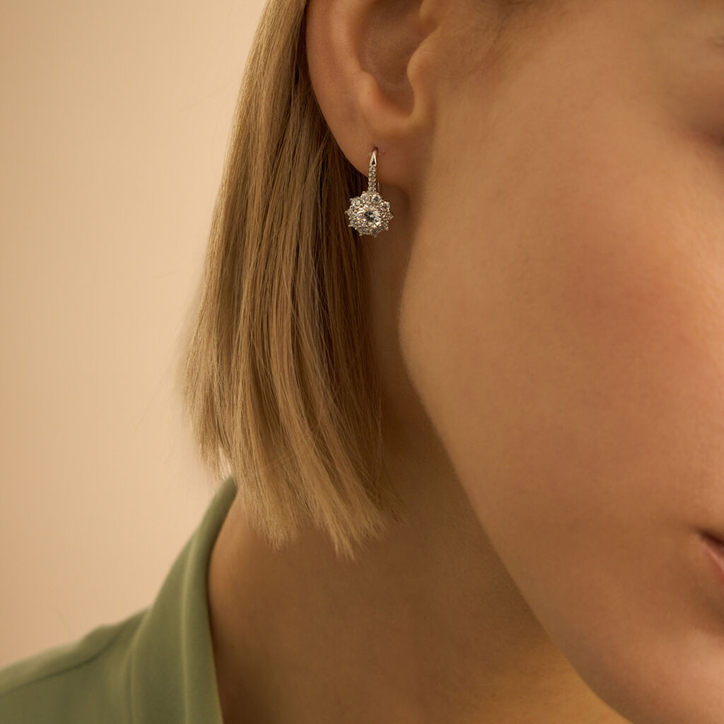 Orecchini Pendenti Silver Elegance Argento Bianco Cubic Zirconia