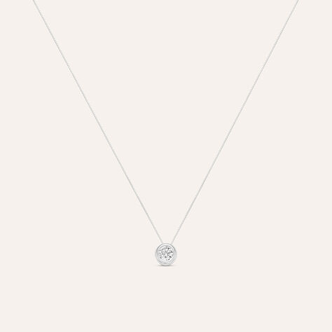 Collana Punto Luce Claire Oro Bianco Cubic Zirconia - Collane Punto Luce Donna | Stroili