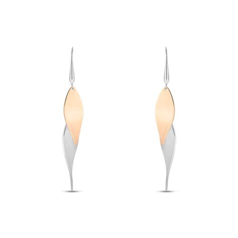 Orecchini Pendenti Lady Code Acciaio Bicolore Bianco / Rosa - Orecchini Pendenti Donna | Stroili