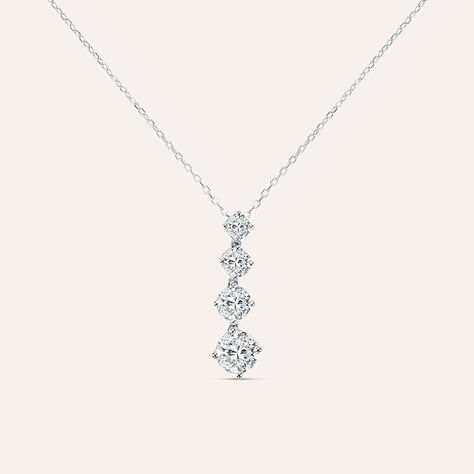 Collana Diamade Oro Bianco Diamante Lab-Grown - Collane Donna | Stroili