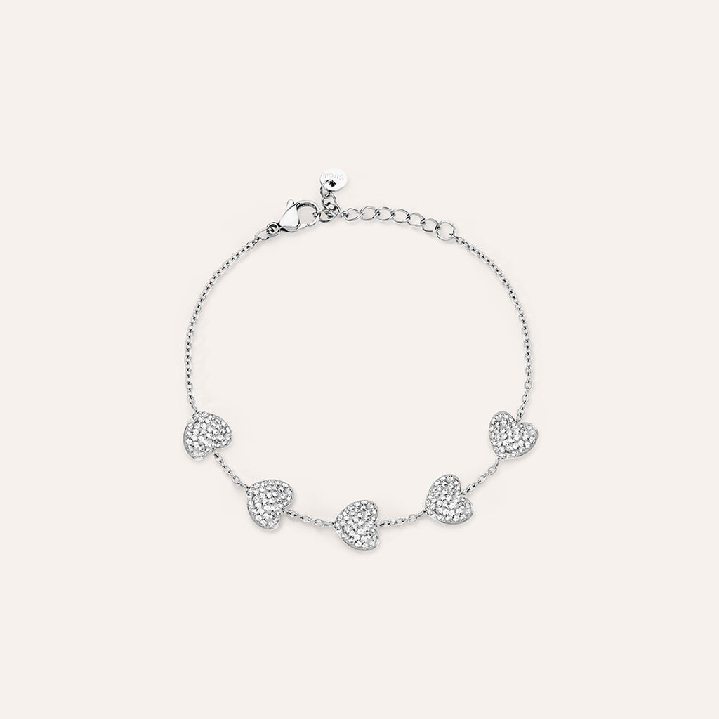 Bracciale Lady Phantasya Acciaio Cristallo - Bracciali Love Donna | Stroili