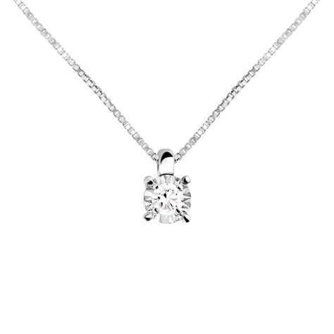Collana Punto Luce Diamotion Oro Bianco Diamante - Collane Punto Luce Donna | Stroili
