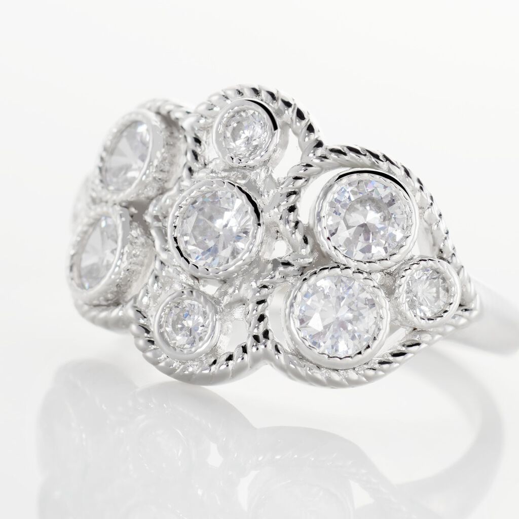 Anello Silver Elegance Argento Rodiato Cubic Zirconia